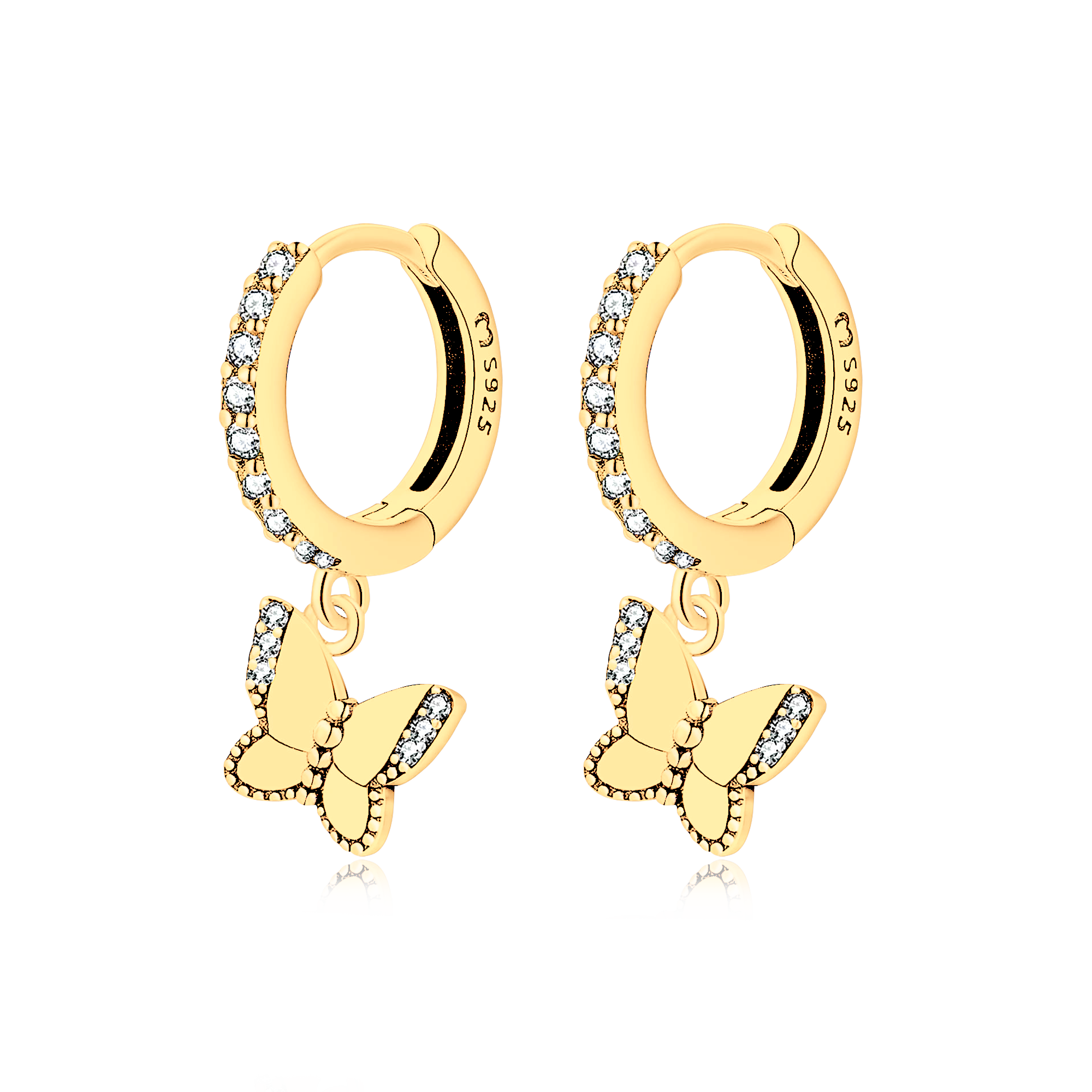 Illuminated Butterfly Earrings - SophiaJewels
