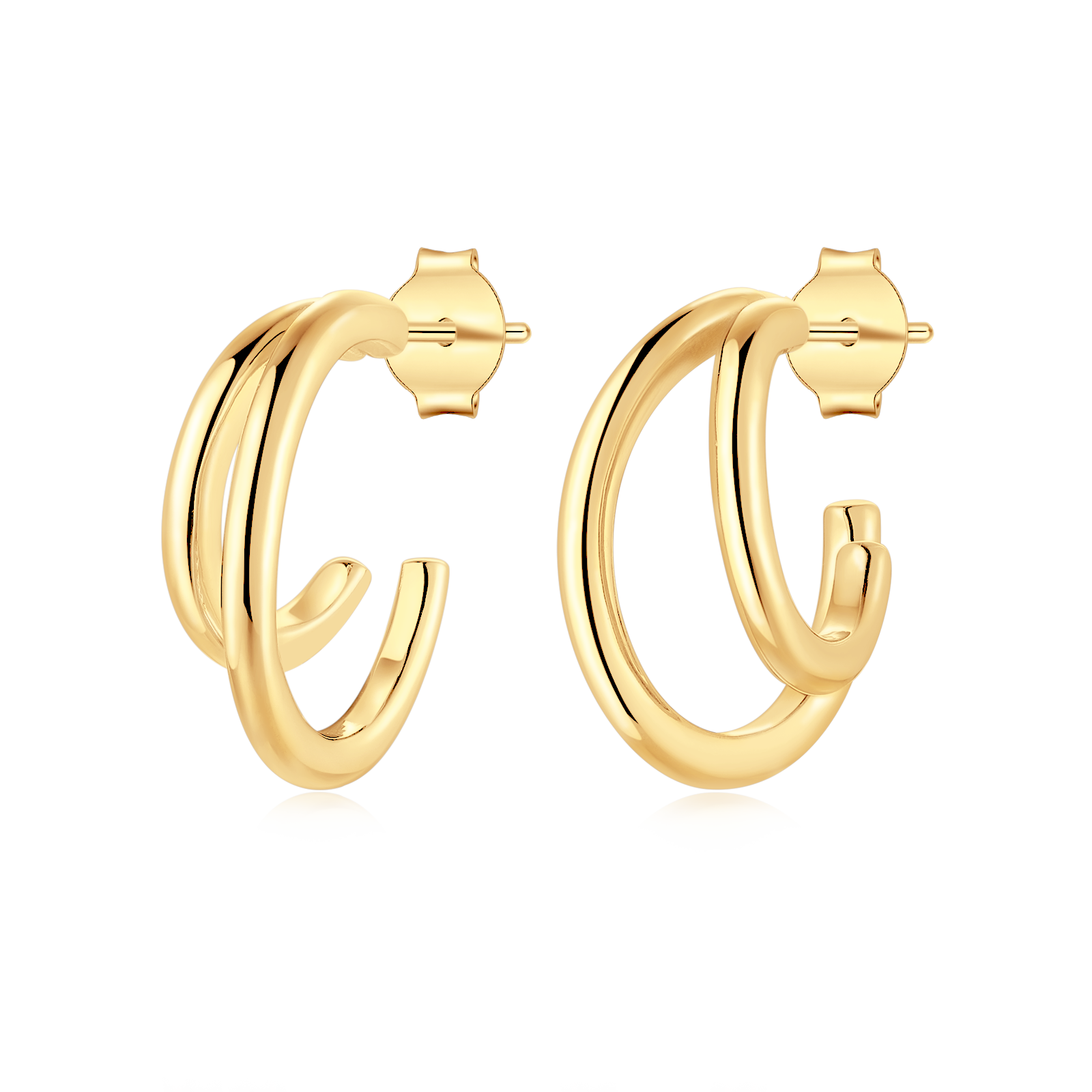 Half Ring Reflex Earrings - SophiaJewels