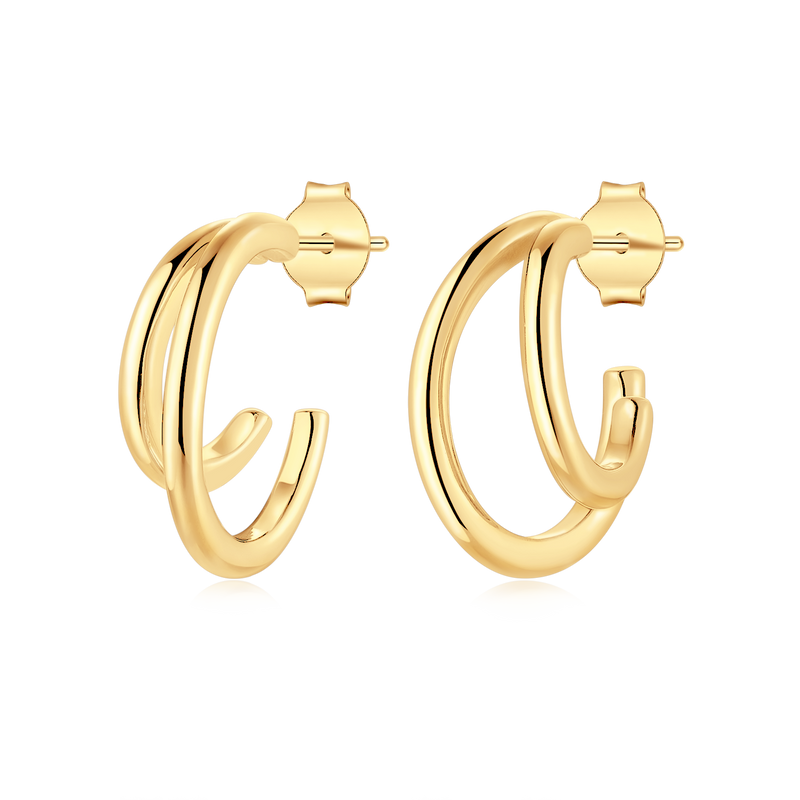 Half Ring Reflex Earrings - SophiaJewels