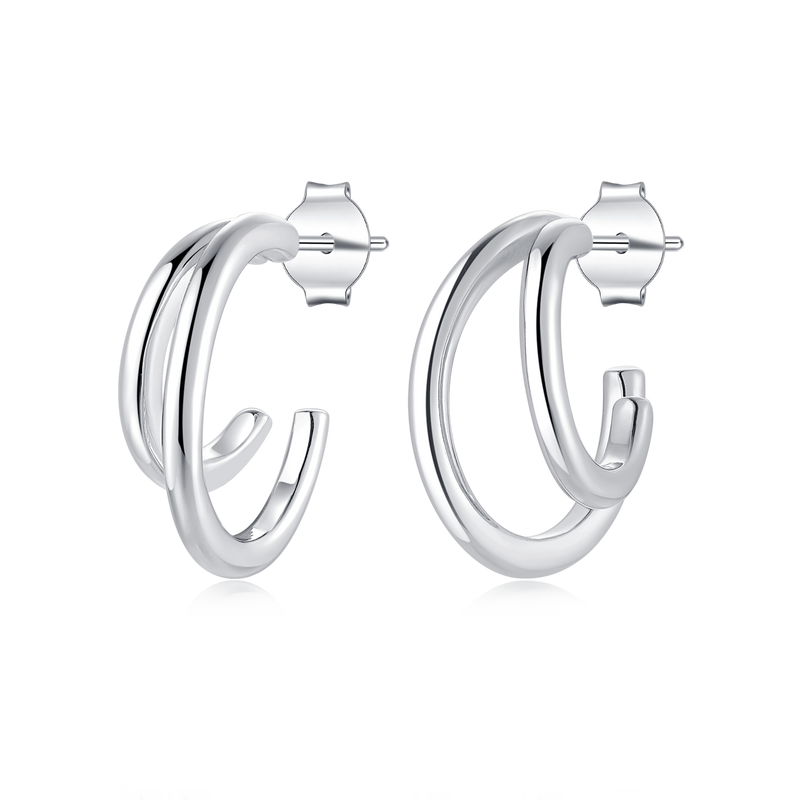 Half Ring Reflex Earrings - SophiaJewels