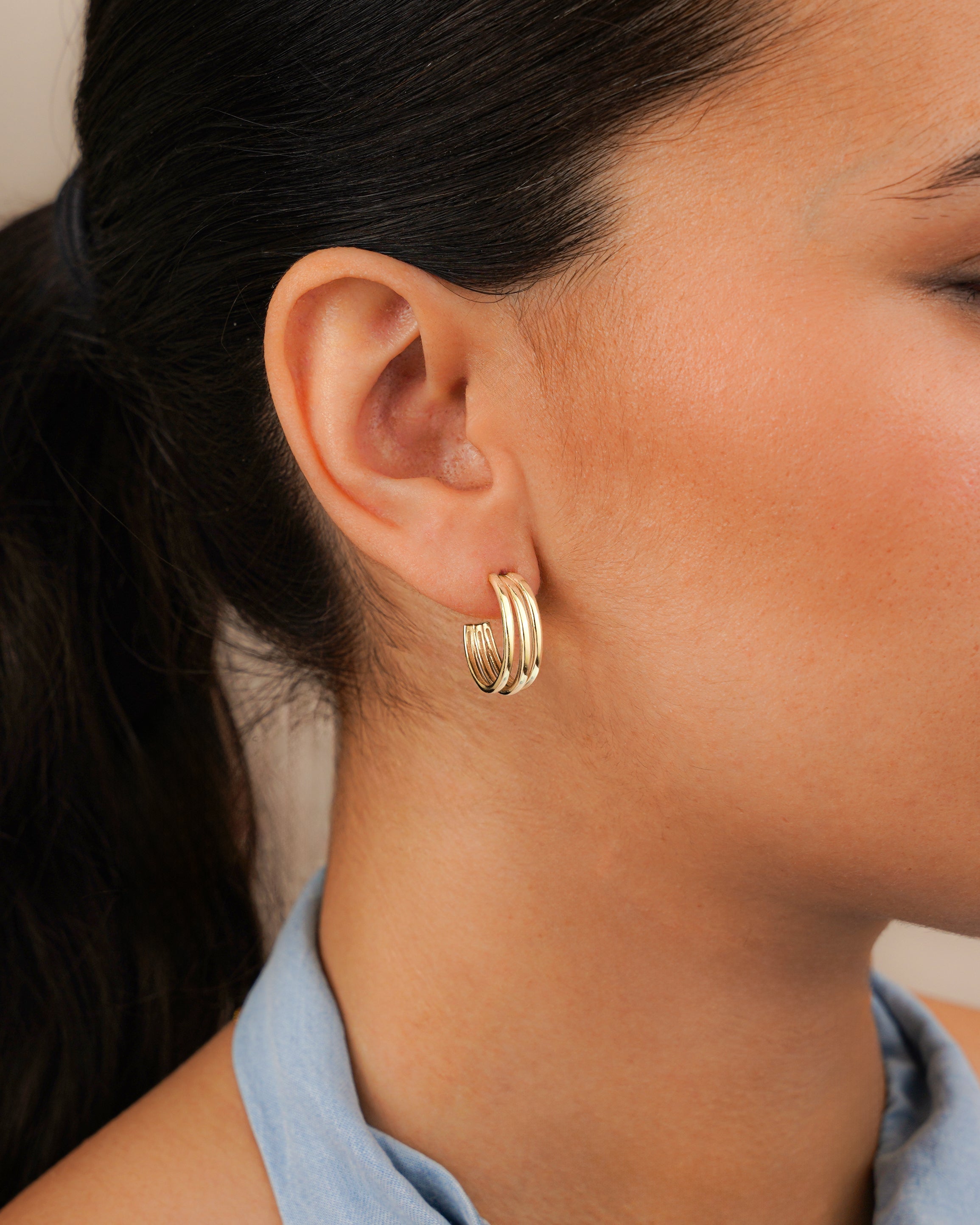 Half Ring Sahara Earrings - SophiaJewels