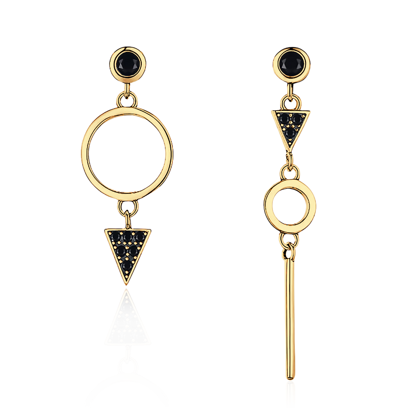 Black Spinel Earrings - SophiaJewels