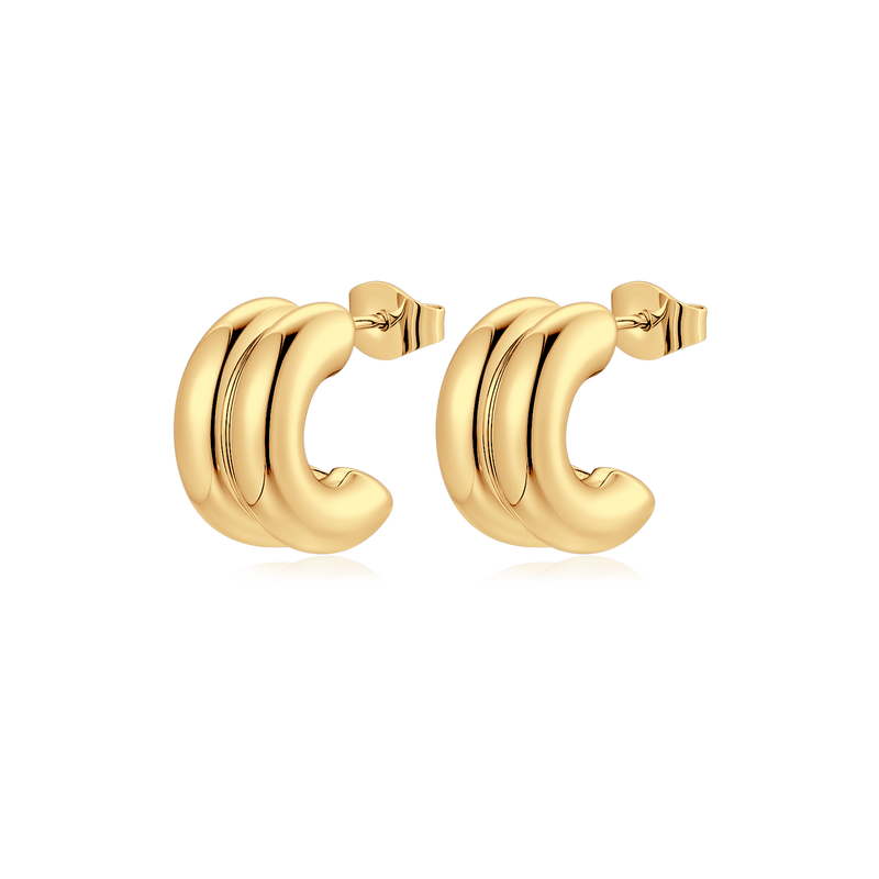 Half Ring Arashi Earrings - SophiaJewels