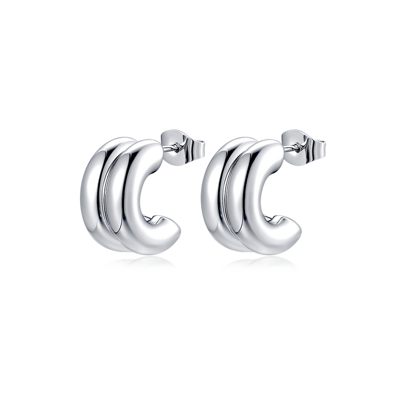 Half Ring Arashi Earrings - SophiaJewels