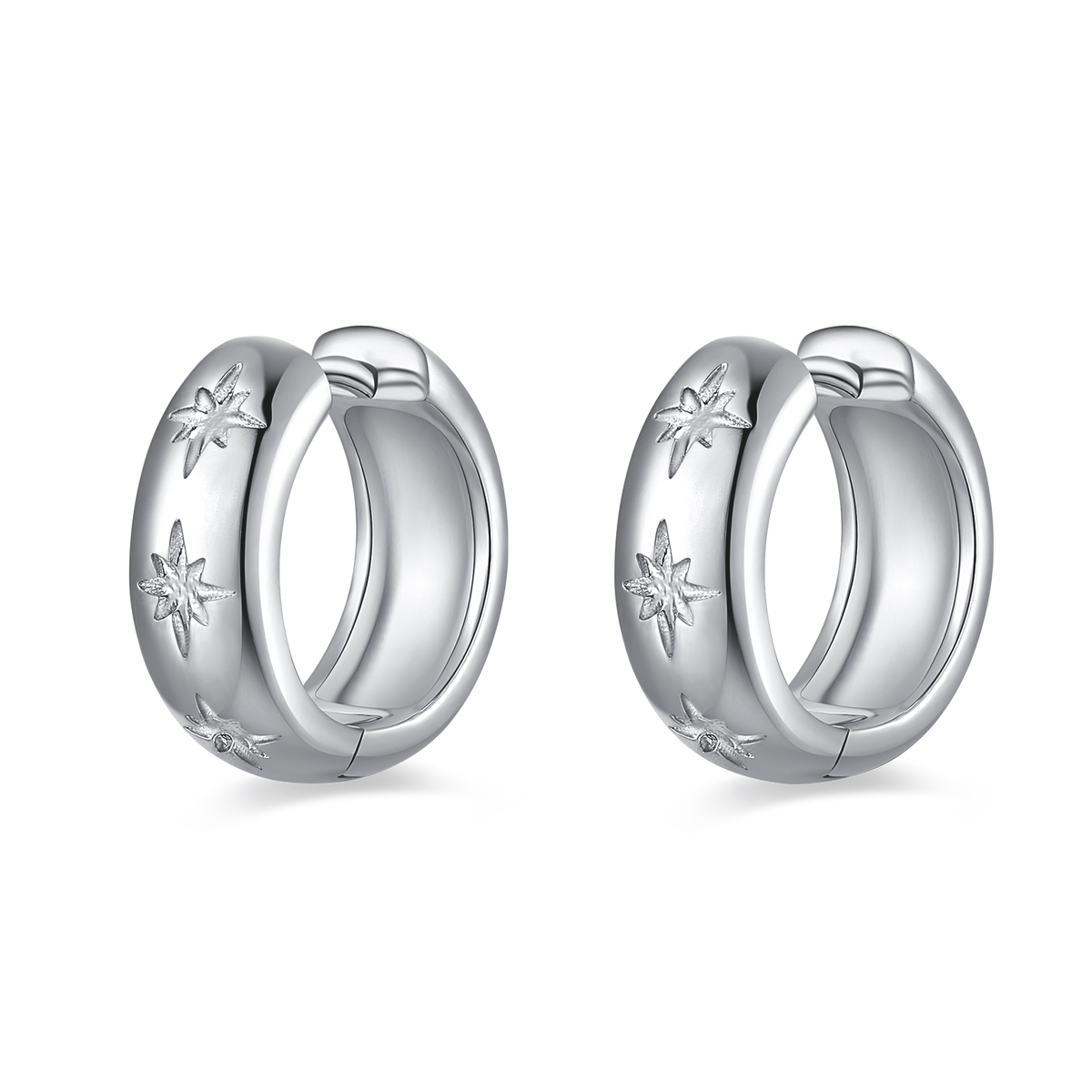 Starlight Hoop Earrings - SophiaJewels