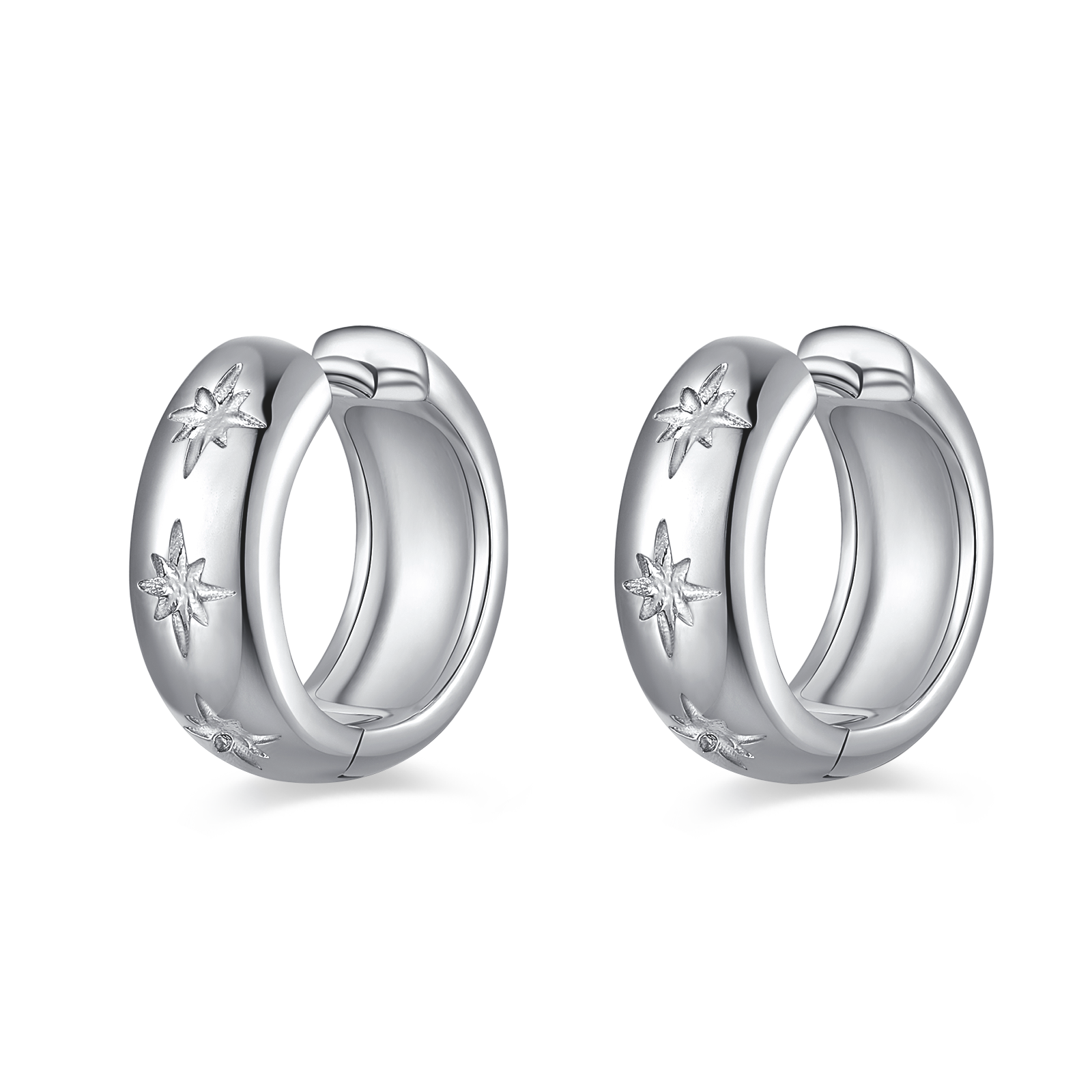 Starlight Hoop Earrings - SophiaJewels
