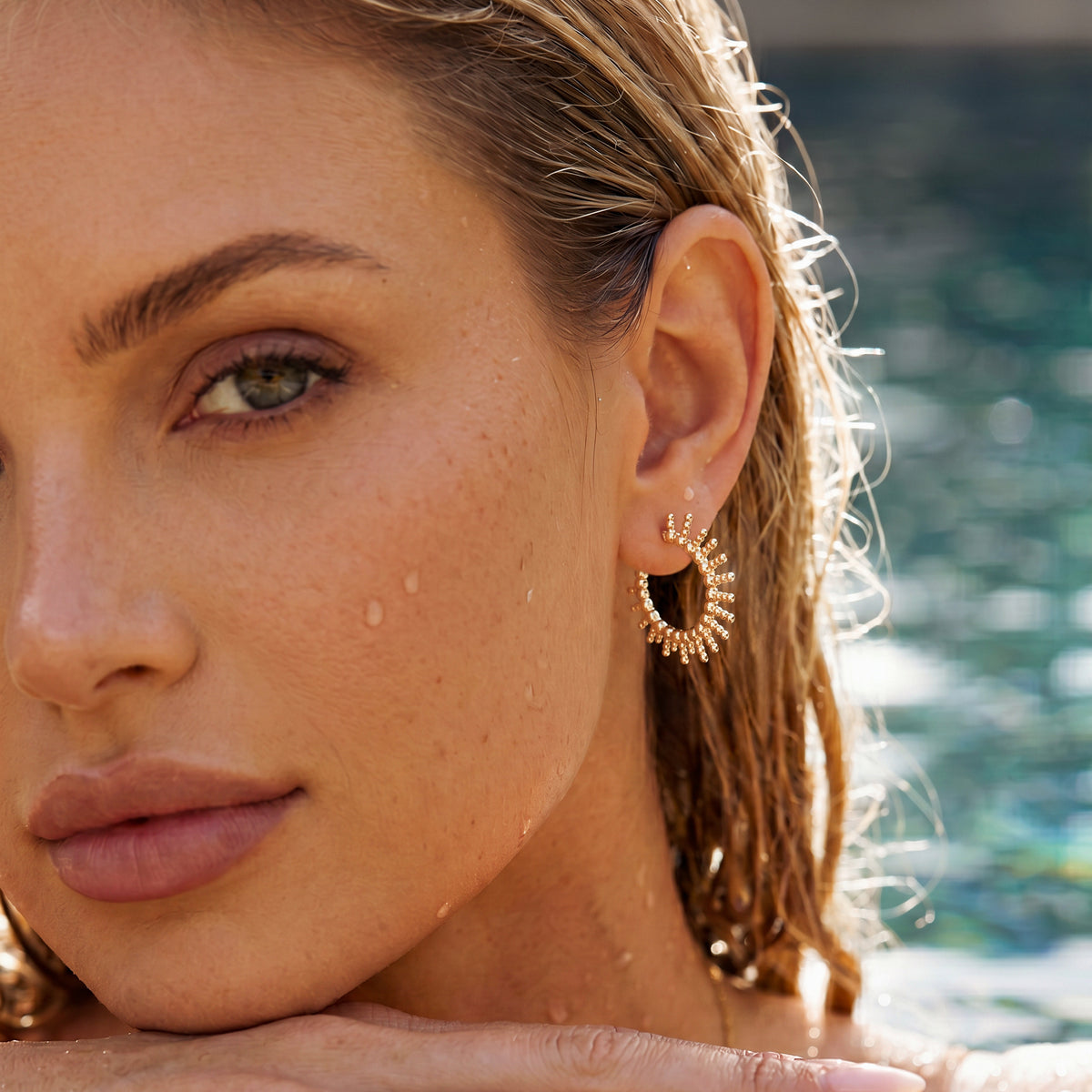 Boucles d’oreilles créoles Aube