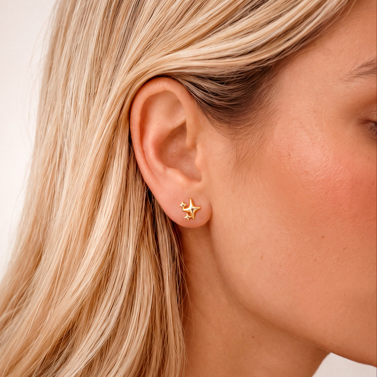 Boucles d’oreilles Trio d’étoiles