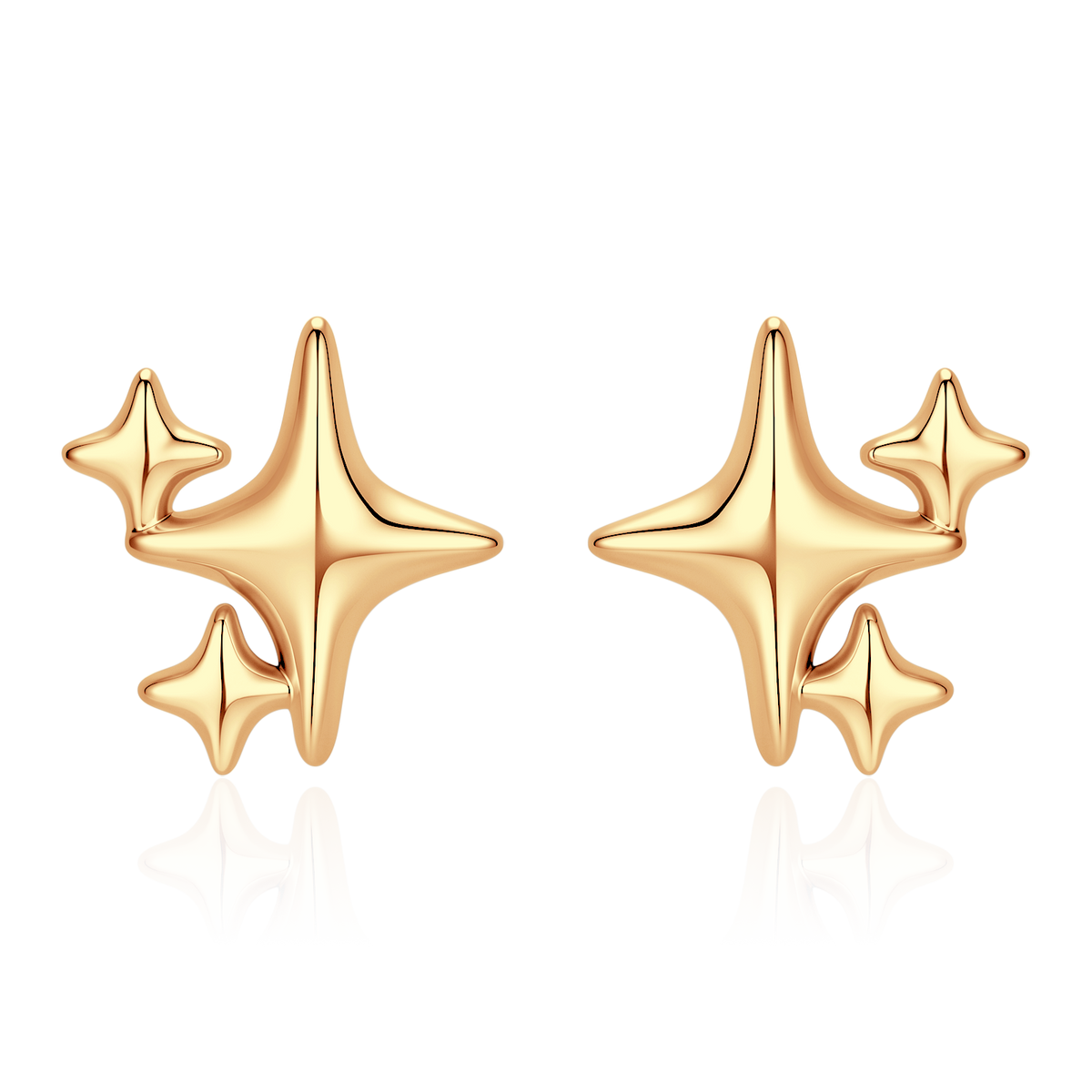Boucles d’oreilles Trio d’étoiles
