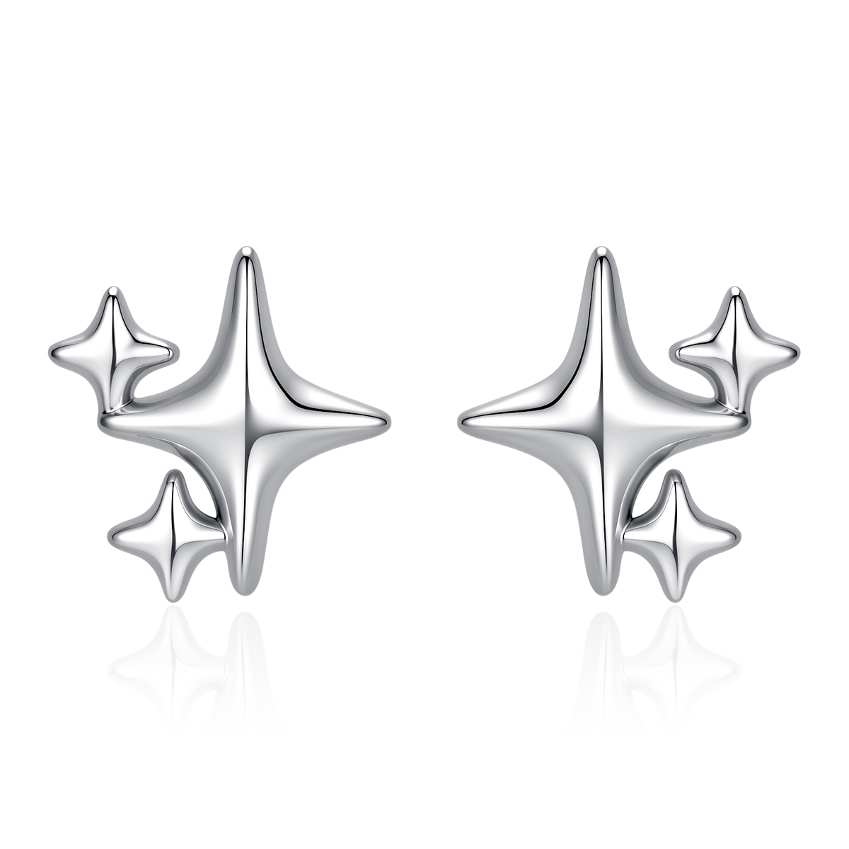 Boucles d’oreilles Trio d’étoiles