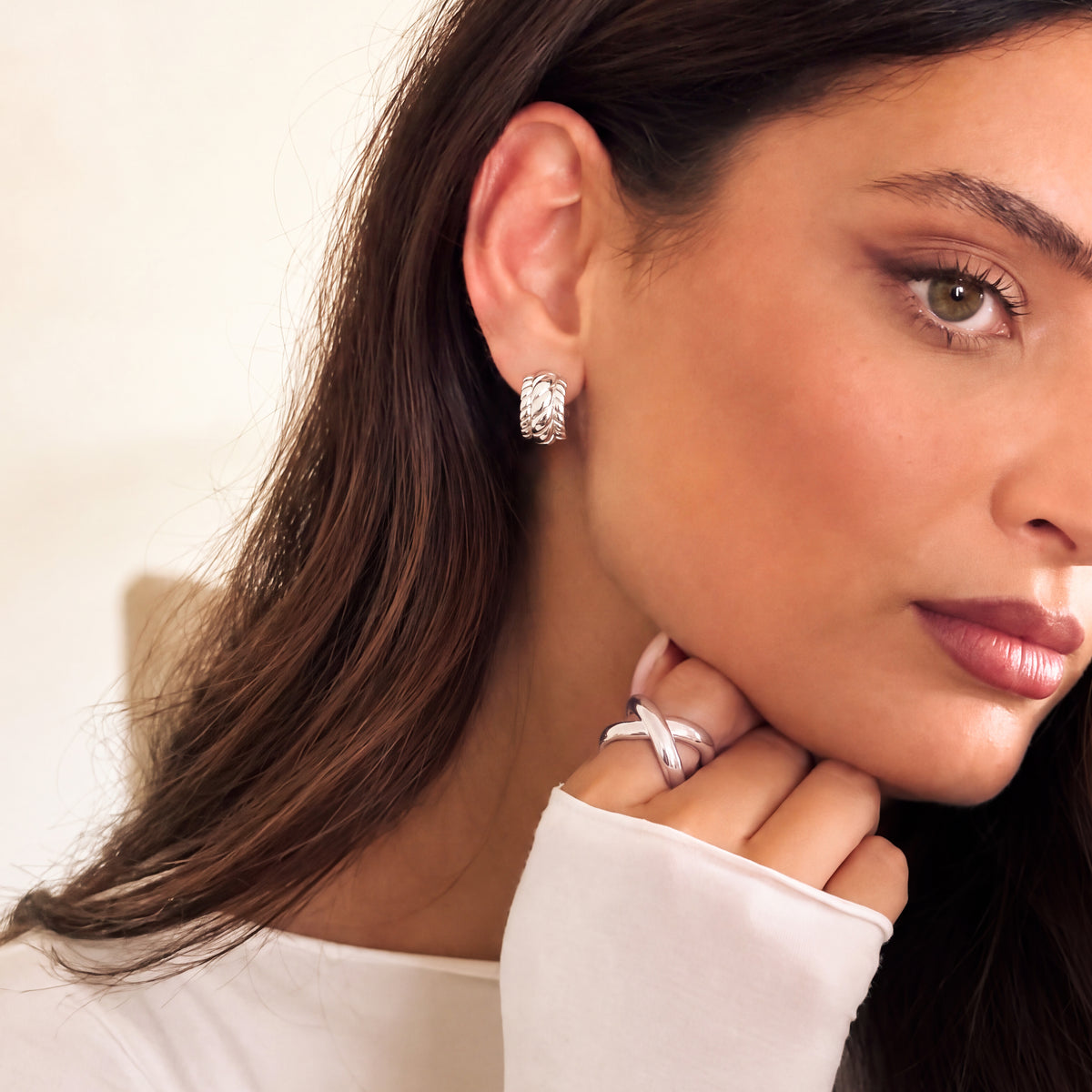 Boucles d’oreilles Semiaro ciselées