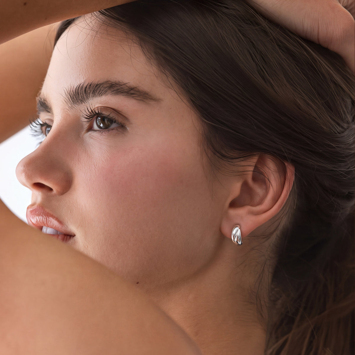 Boucles d’oreilles Semiaro courbes