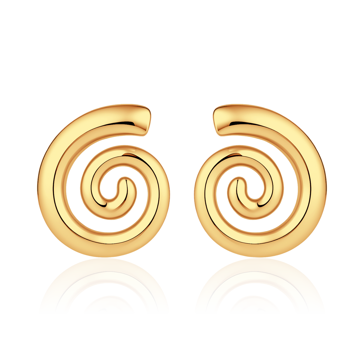 Boucles d’oreilles spirale ondulée