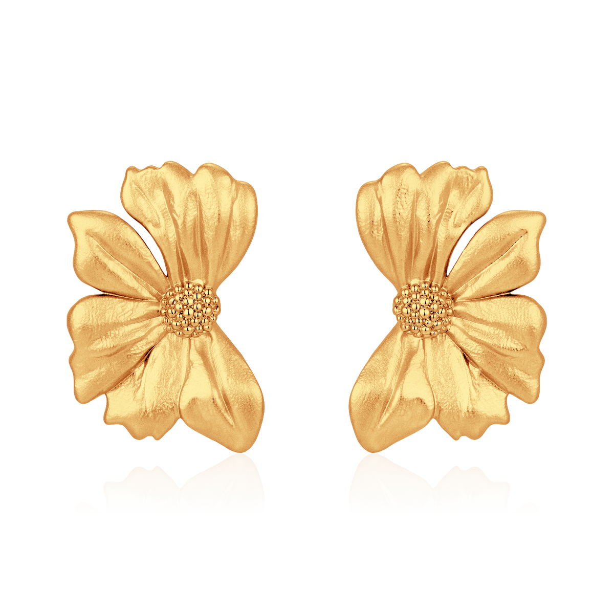 Maxi-Blumenohrringe