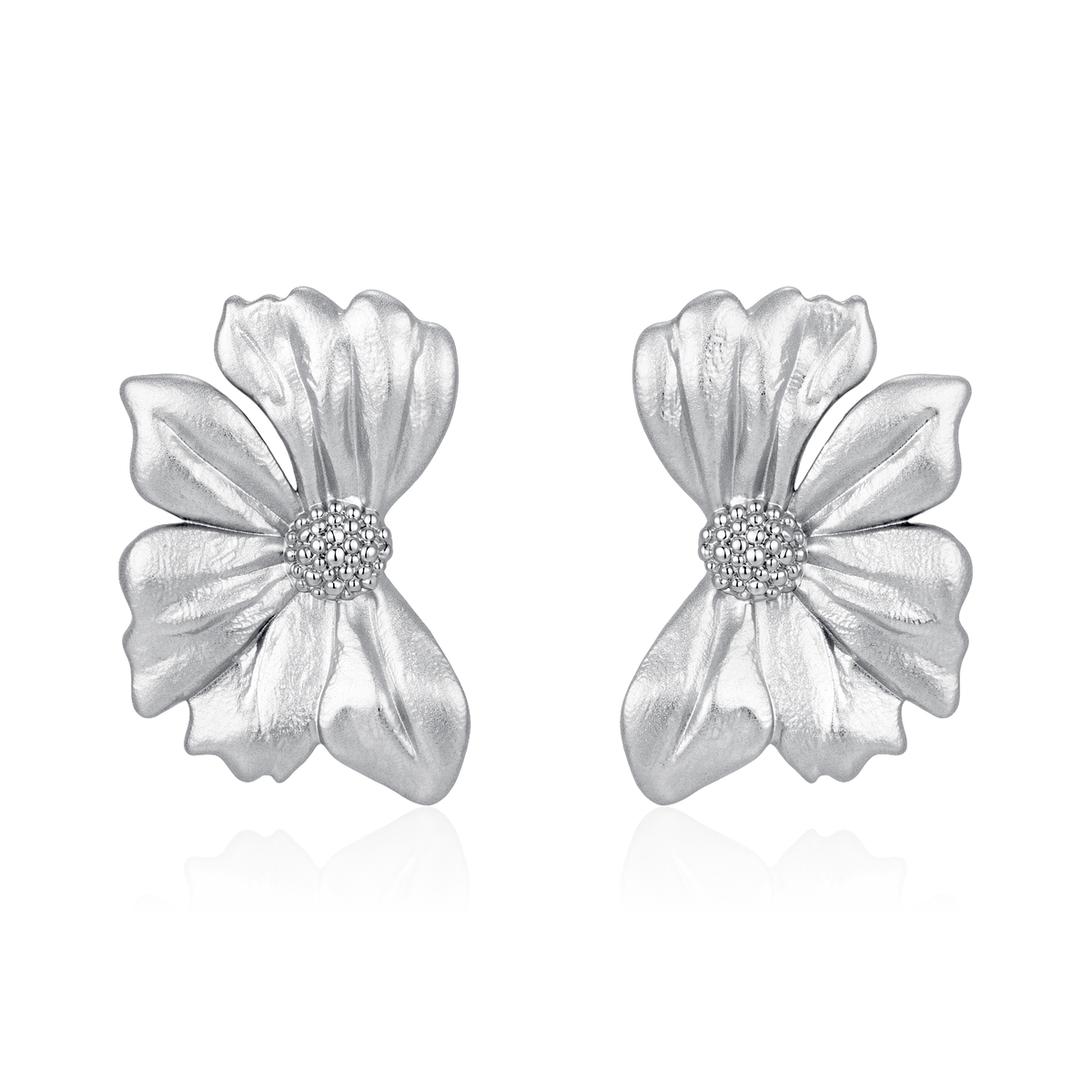 Maxi-Blumenohrringe