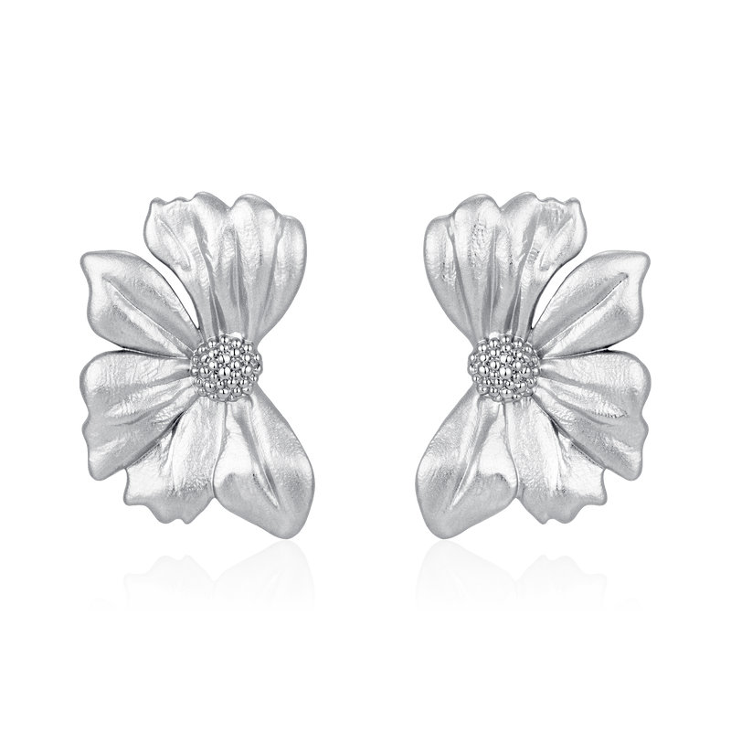 Maxi-Blumenohrringe