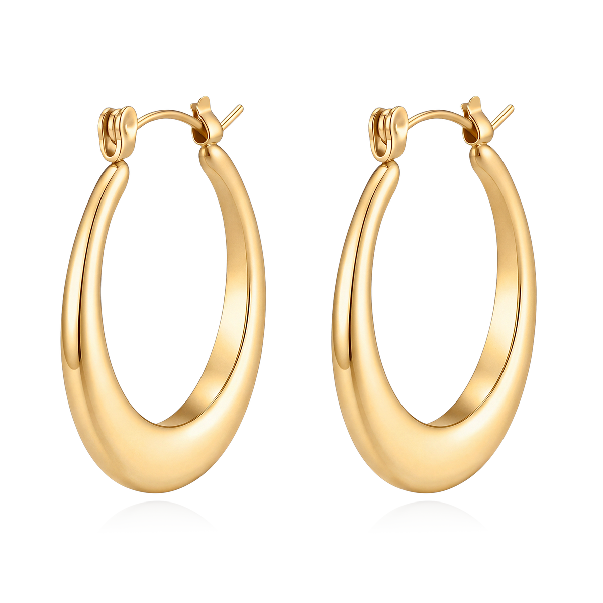 Boucles d’oreilles créoles Silhouette