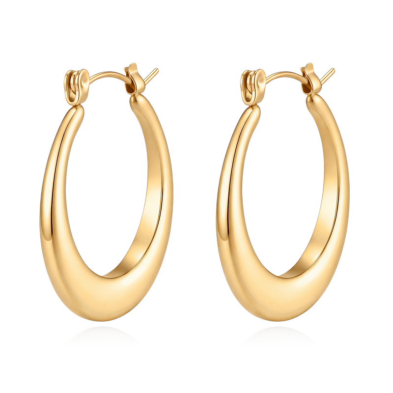 Boucles d’oreilles créoles Silhouette