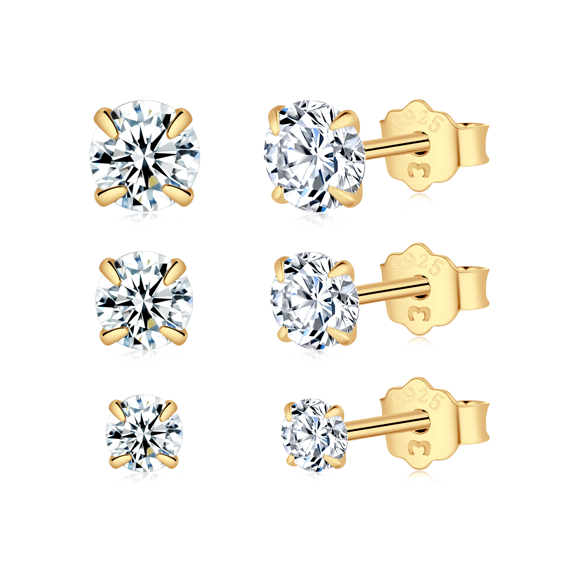 Tiny Zirconia Mini Earrings - SophiaJewels