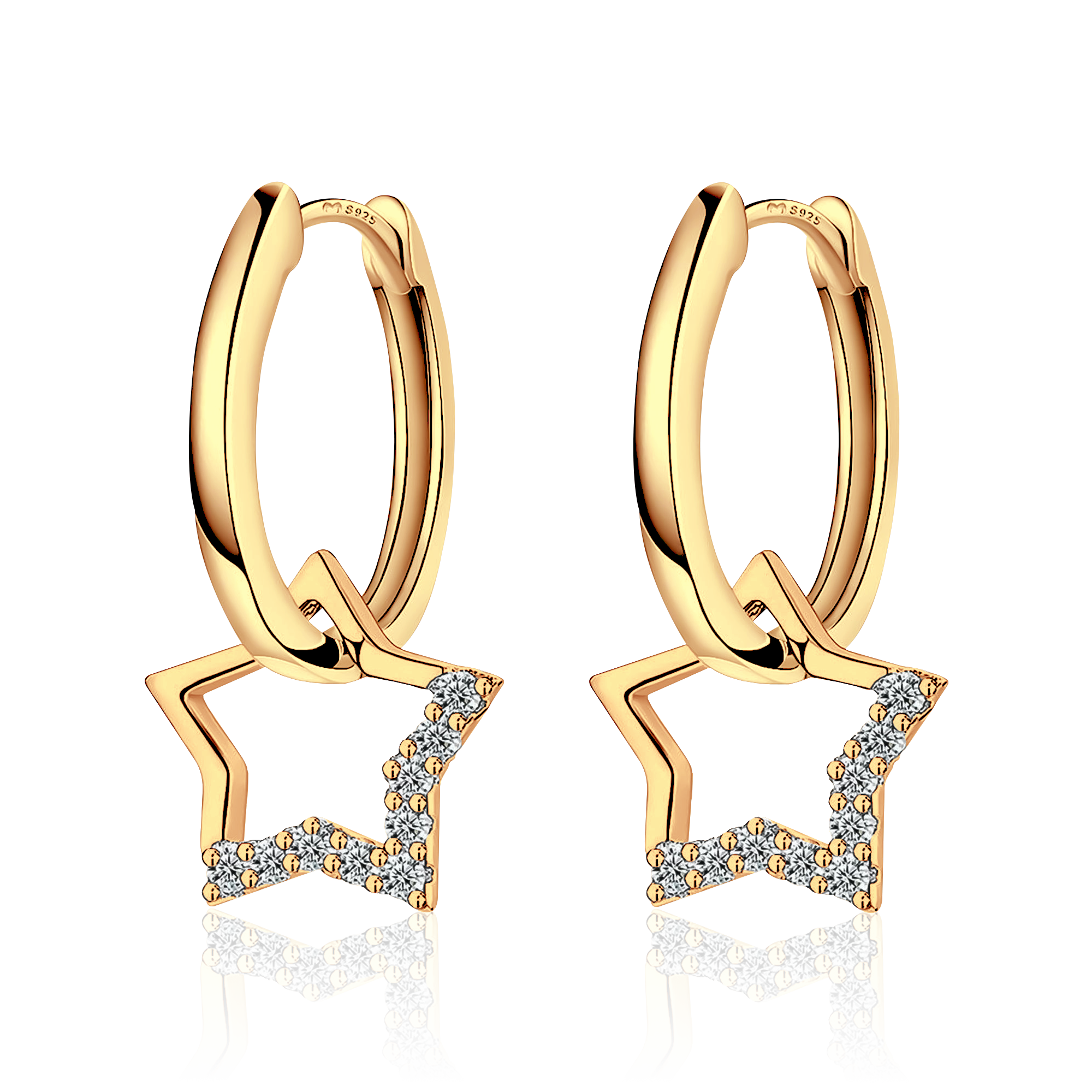 Star Charm Earrings - SophiaJewels