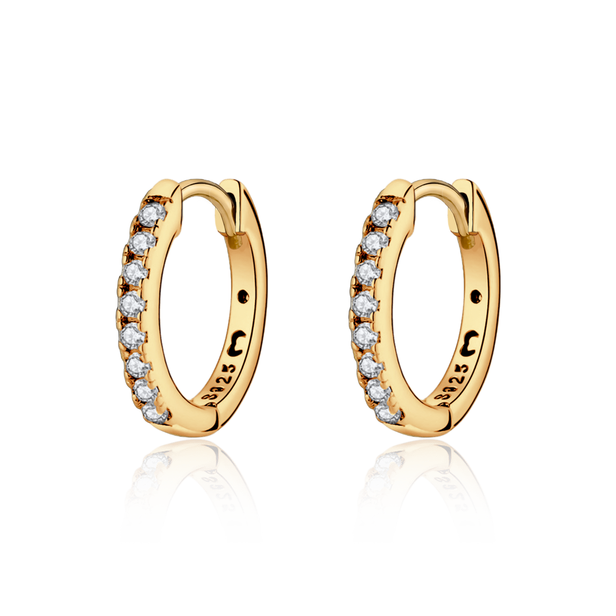 Circle Retro Hoops Earrings