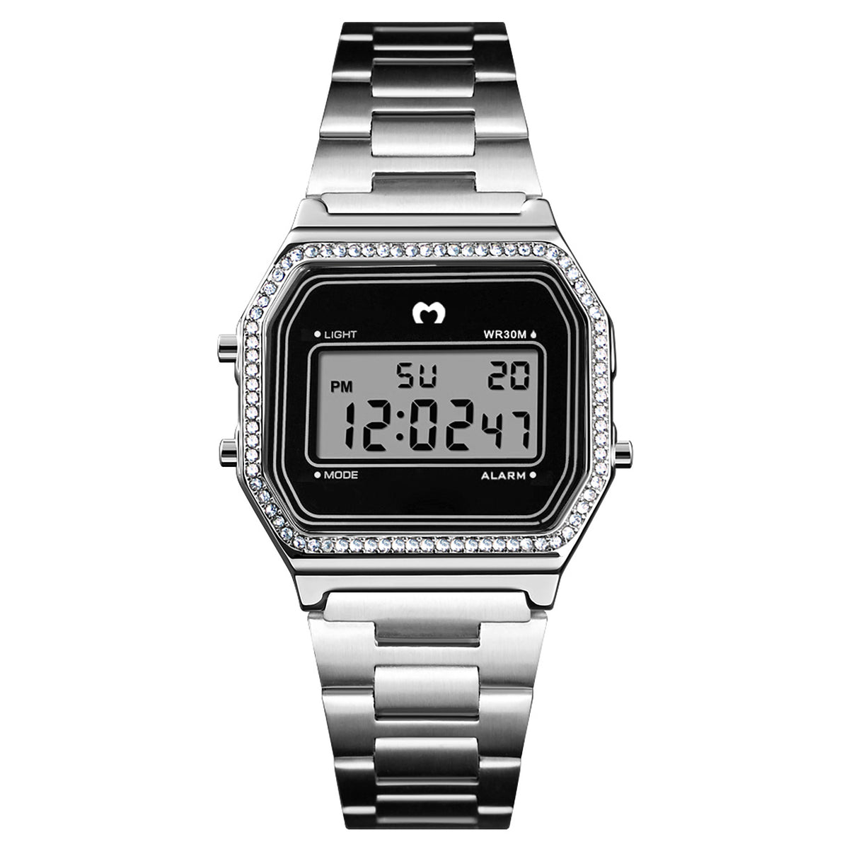 Montre digitale Vintage Brillo ~ Argent