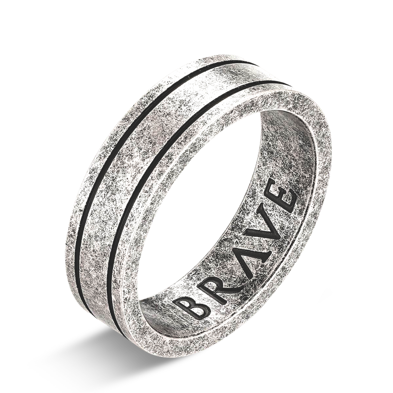 Basalt BRAVE Men's Ring - SophiaJewels