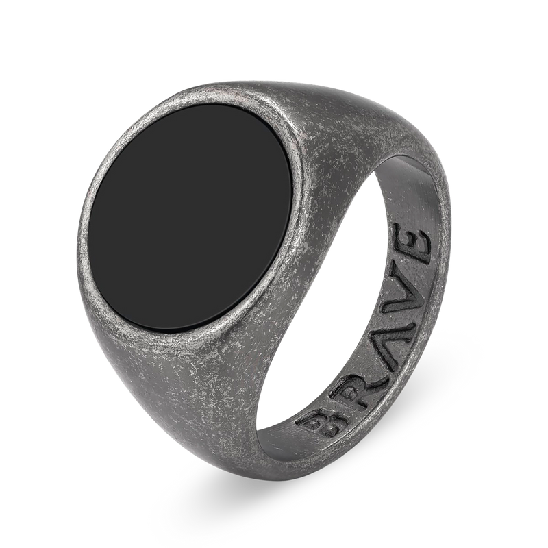 Globular BRAVE Men's Ring - SophiaJewels