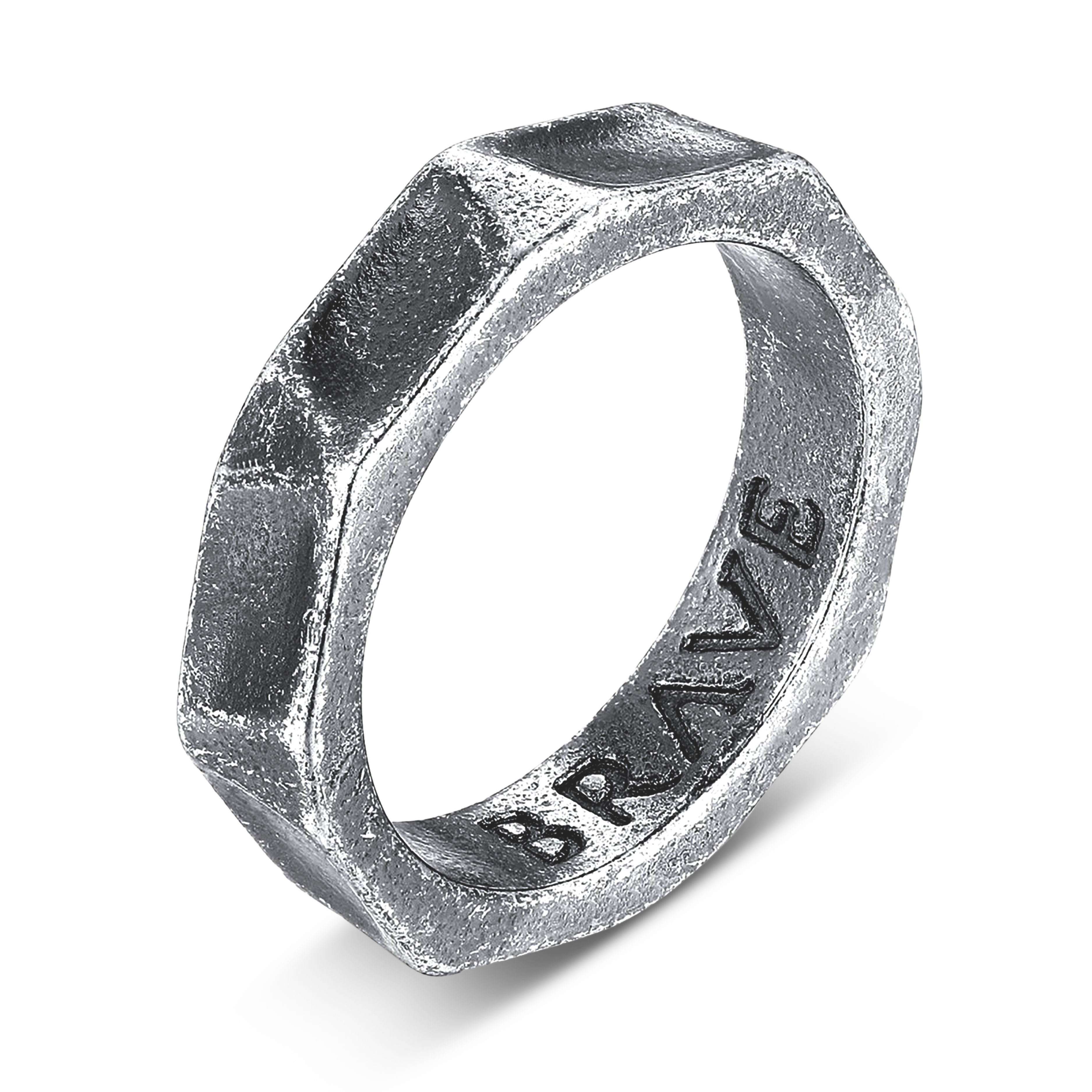 Chrome BRAVE Men's Ring - SophiaJewels