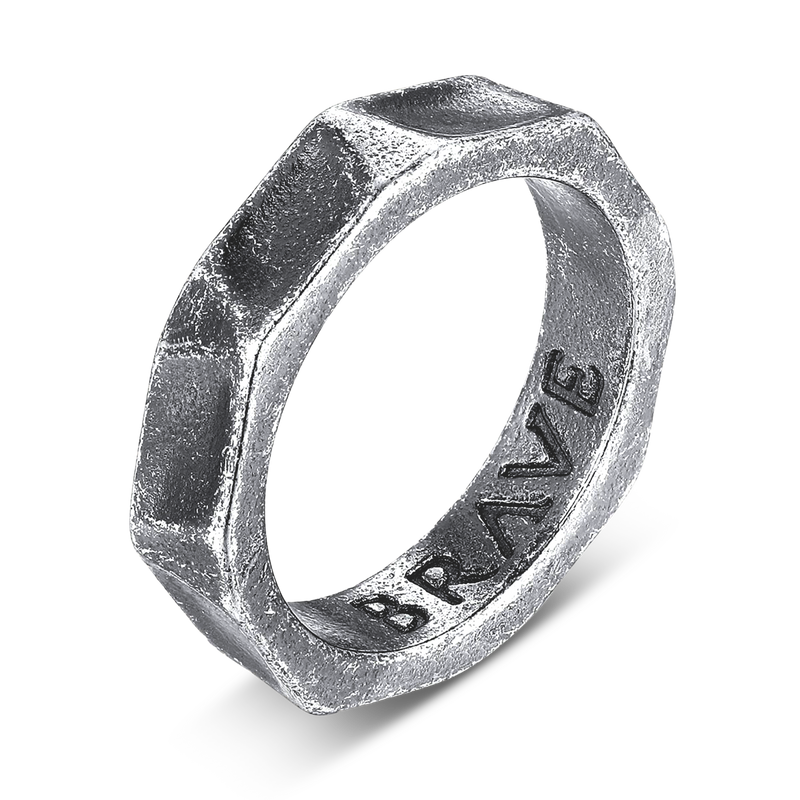 Chrome BRAVE Men's Ring - SophiaJewels