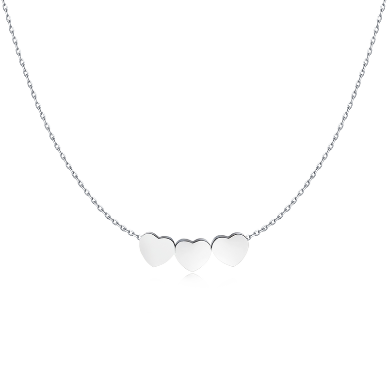 Hearts - 3 Times Love Necklace - SophiaJewels