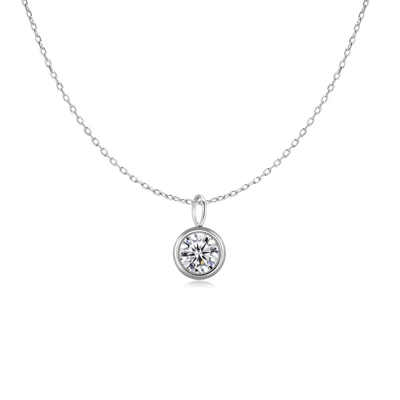 Zirconia Circle Necklace - SophiaJewels
