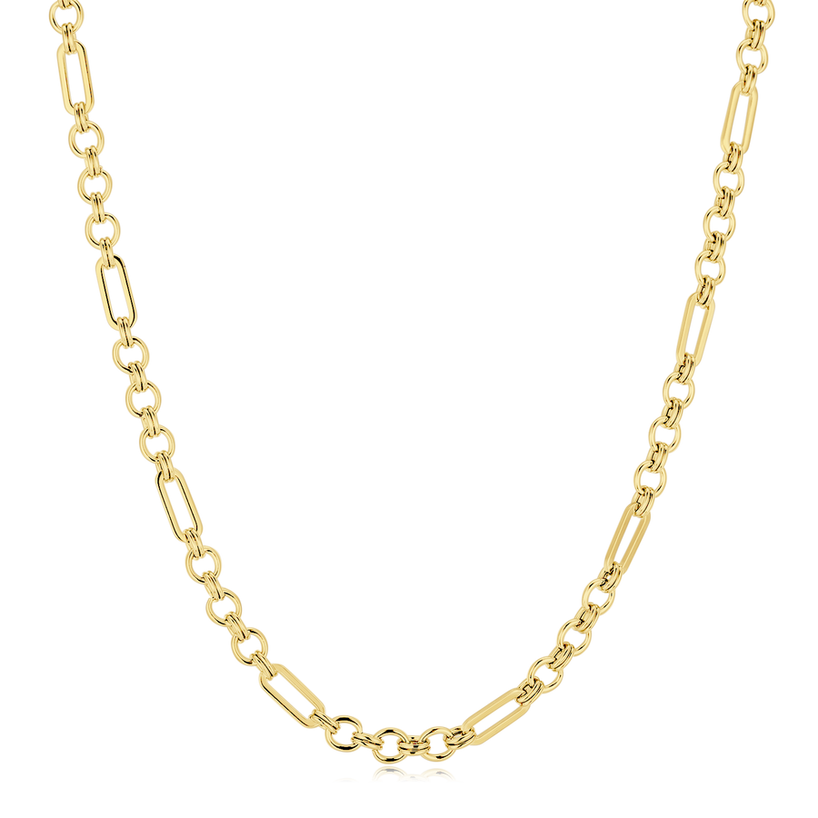Collana a maglie ad anelli · Placcatura in Oro 18K