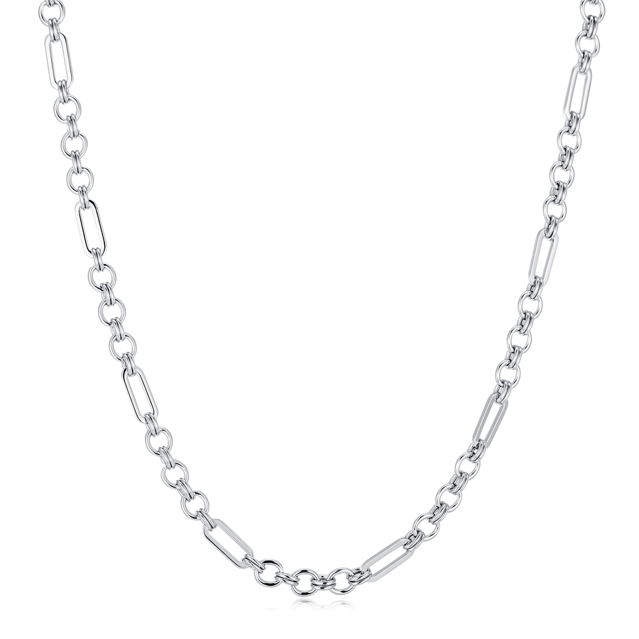 Collana a maglie ad anelli · Argento