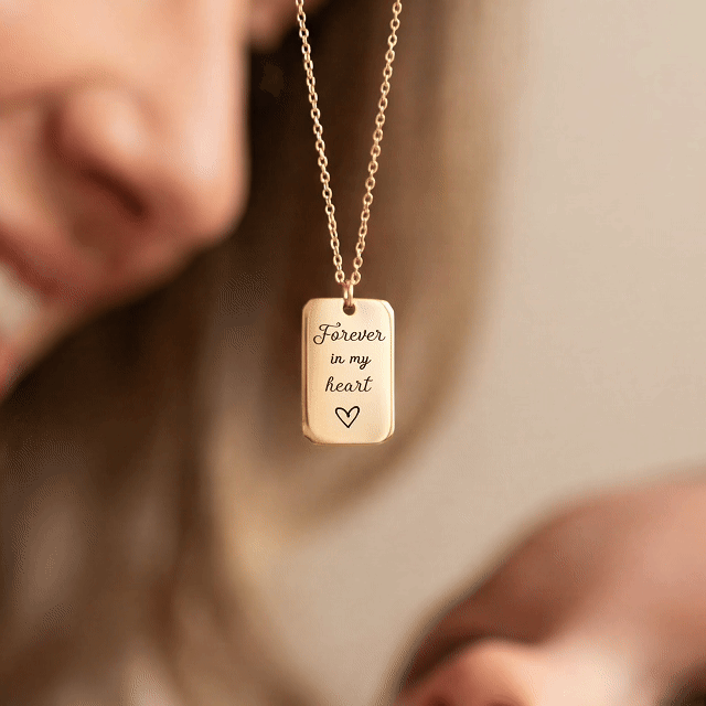 Collier plaque - Personnalisé