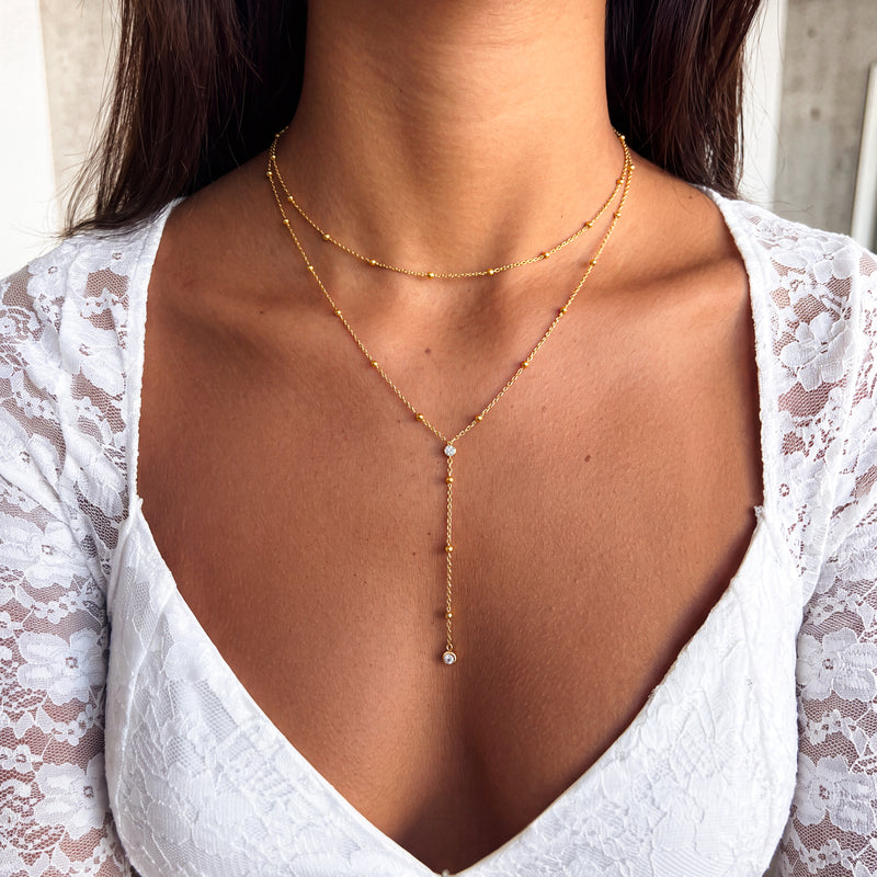 Collier à double pendentif