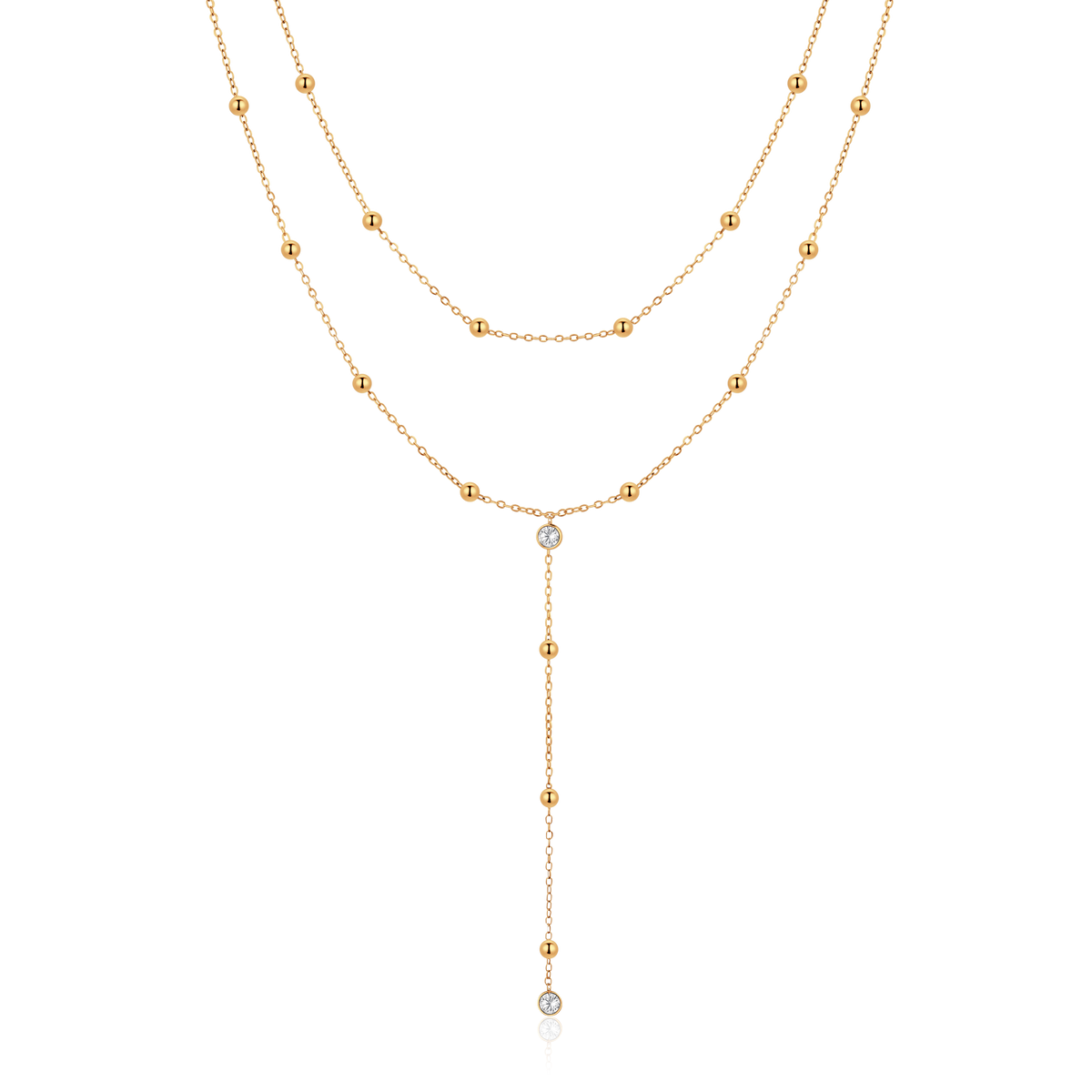 Collier à double pendentif