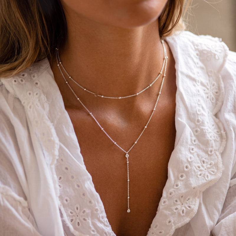 Collier à double pendentif