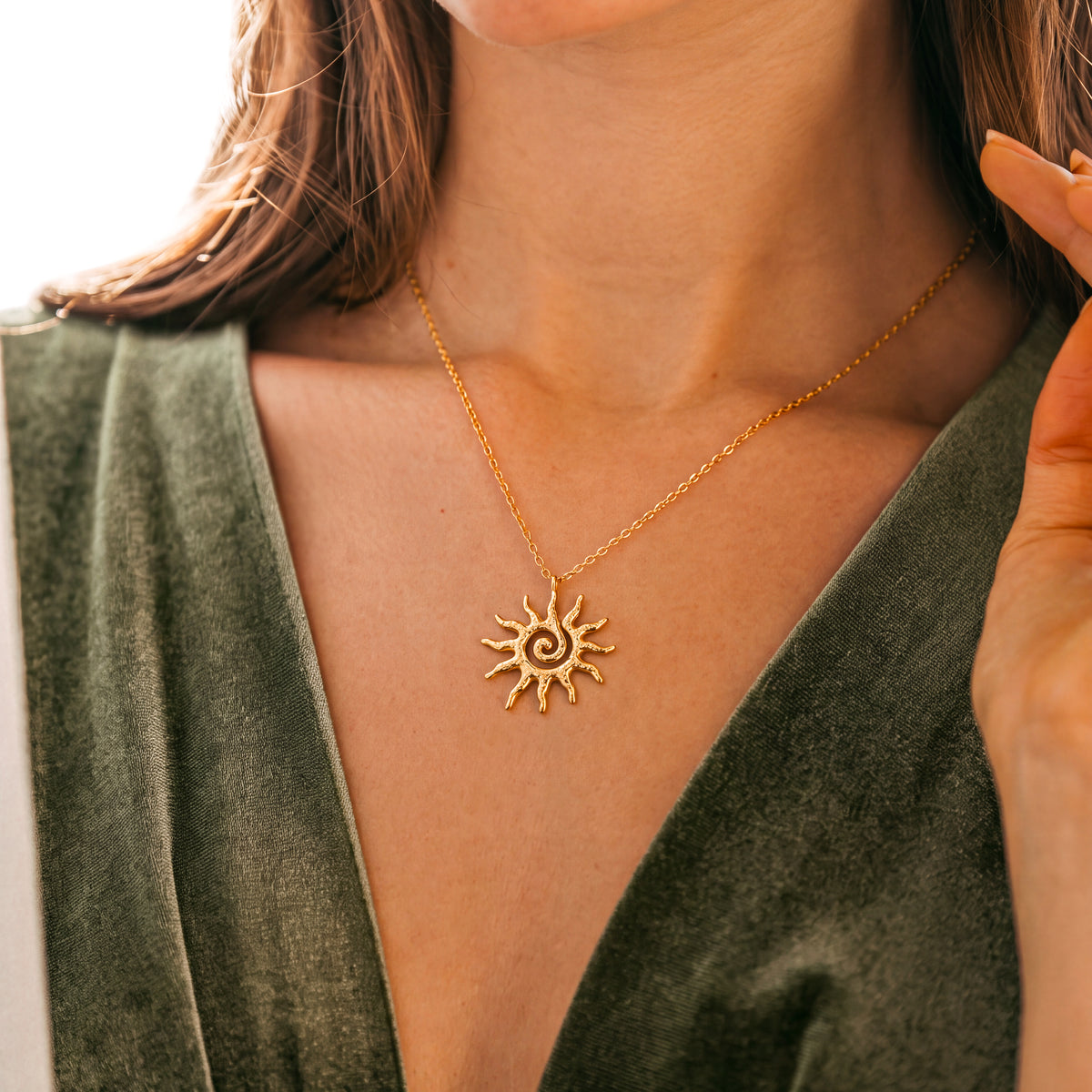 Collier Soleil Spirale