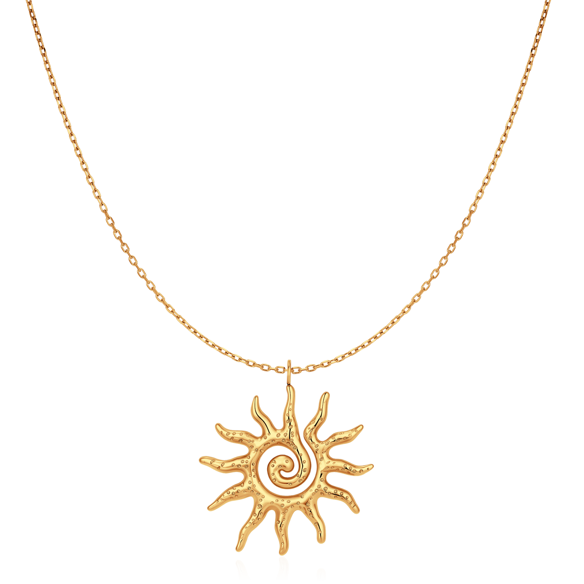 Collier Soleil Spirale