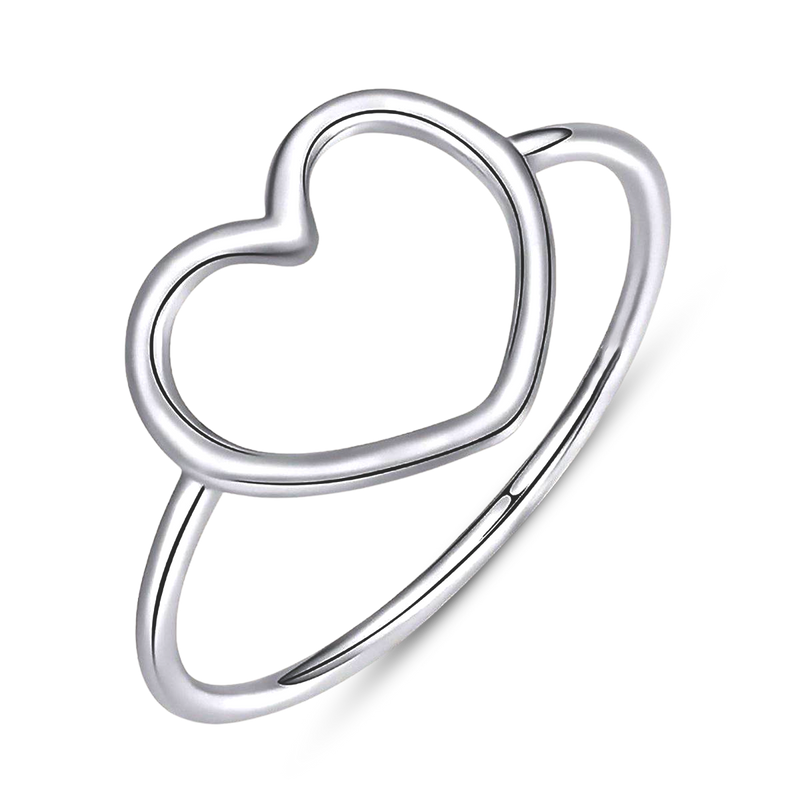 Minimalistischer Herzring