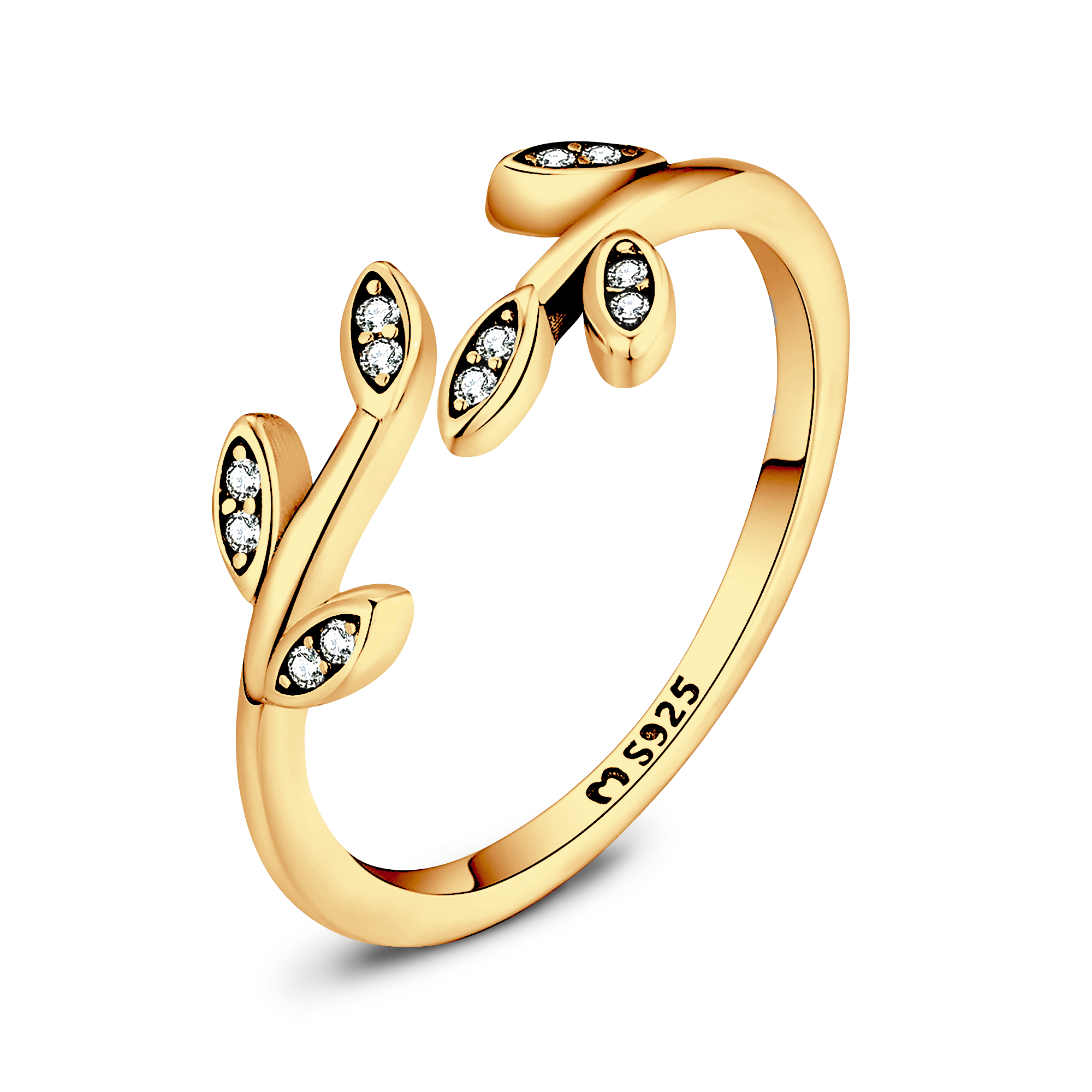 Shiny Leaves Ring - SophiaJewels