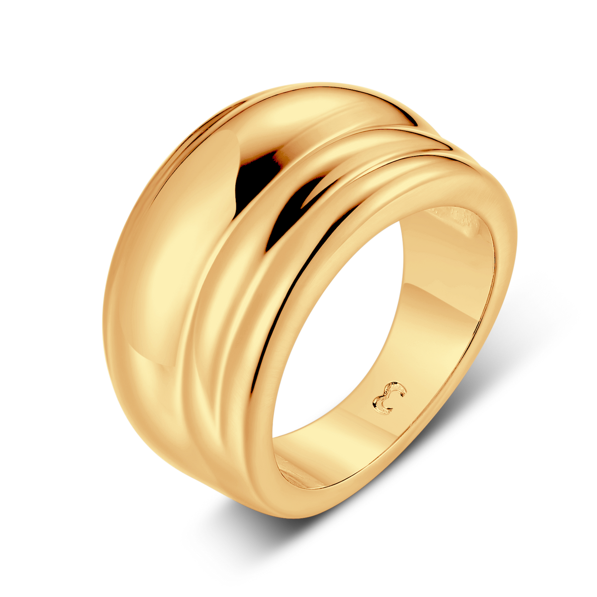 Plain Pleats Ring