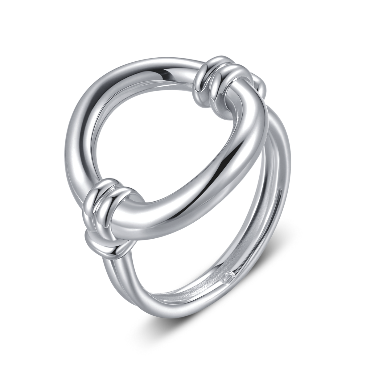 Intertwined Oval Ring