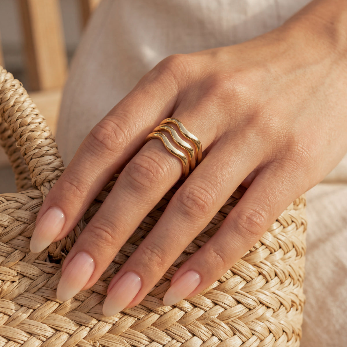 Wavy Bands Ring