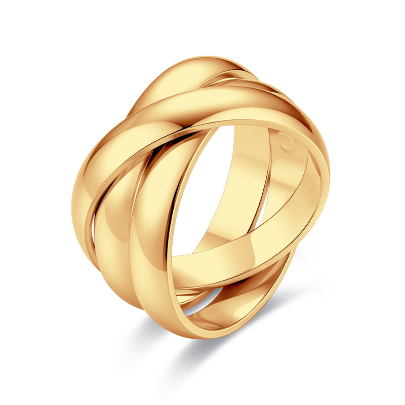 Ring mit verflochtenen Bändern