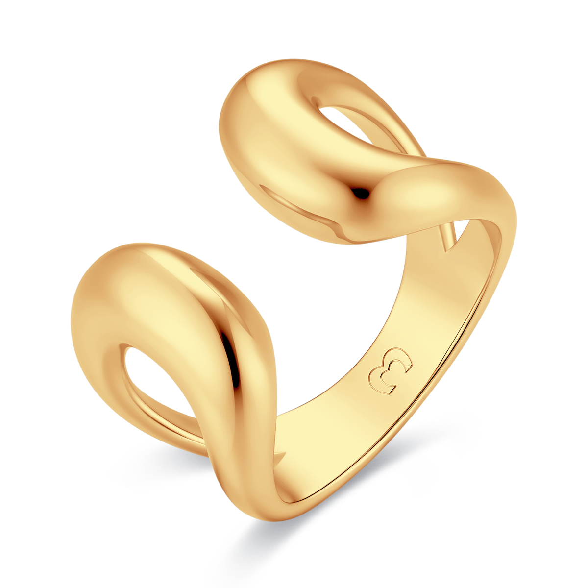 Bague croisée épaisse