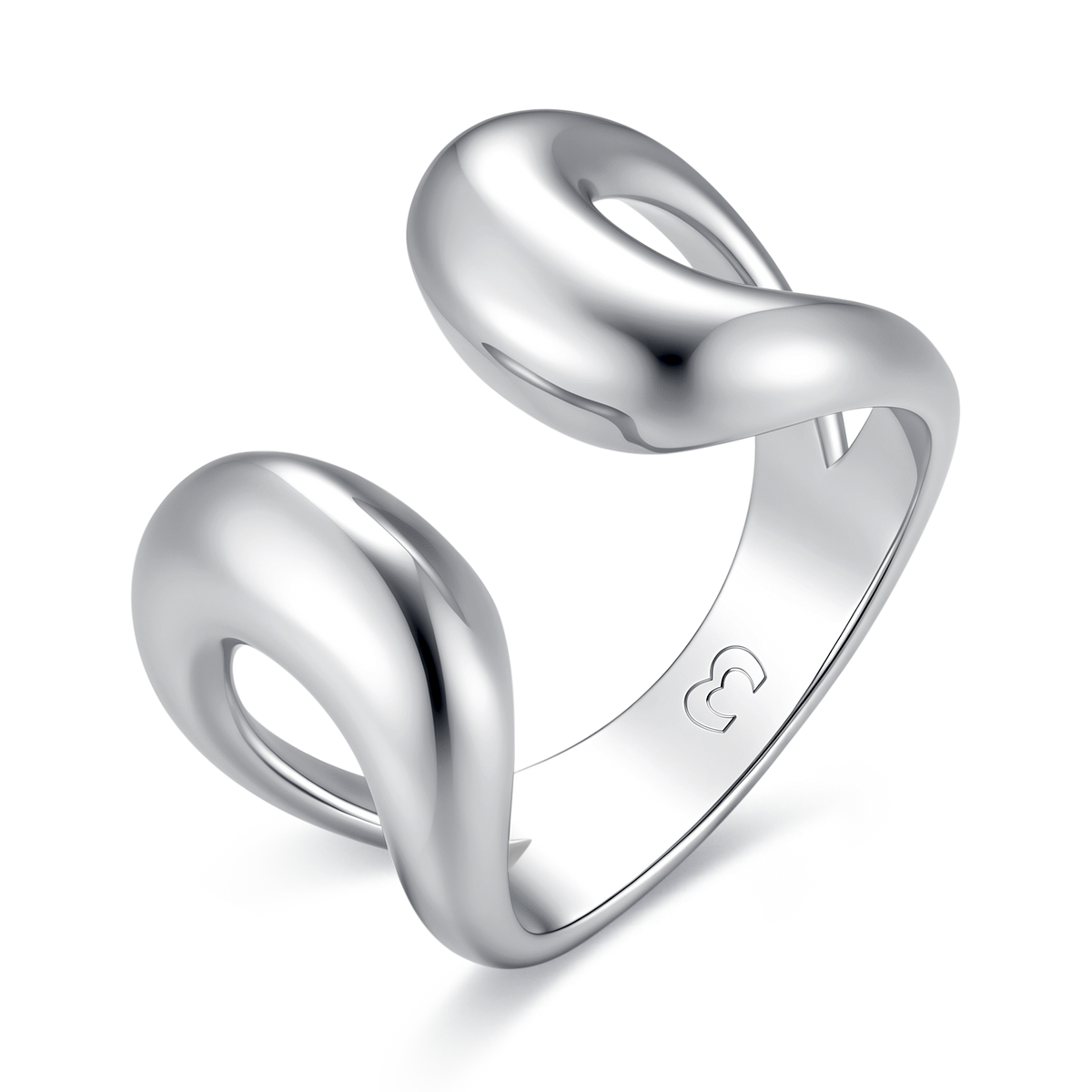 Bague croisée épaisse