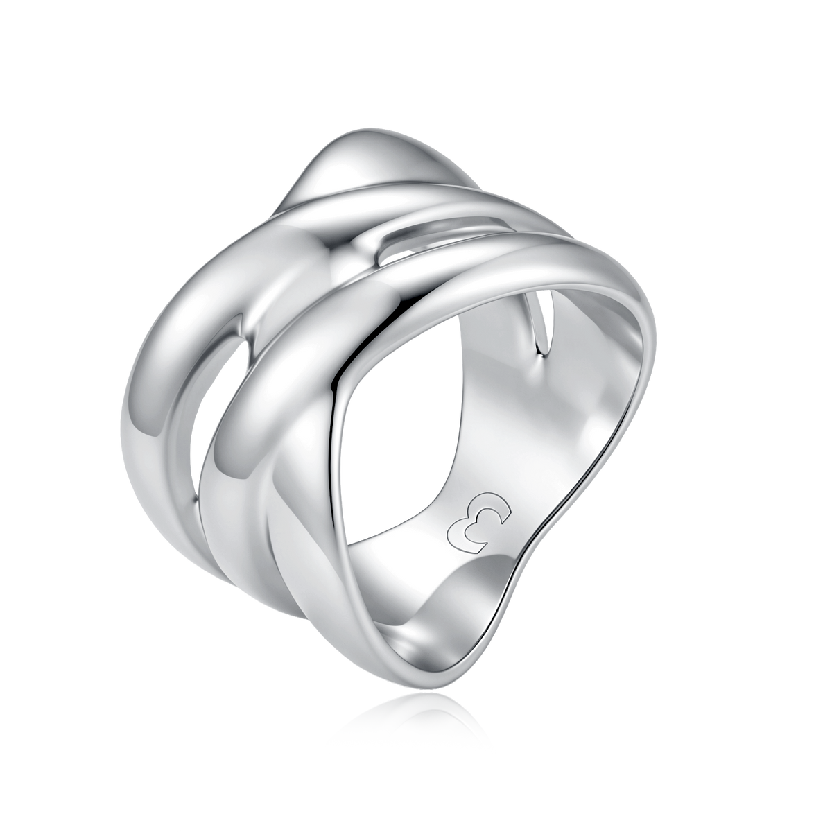 Anello con linee curve