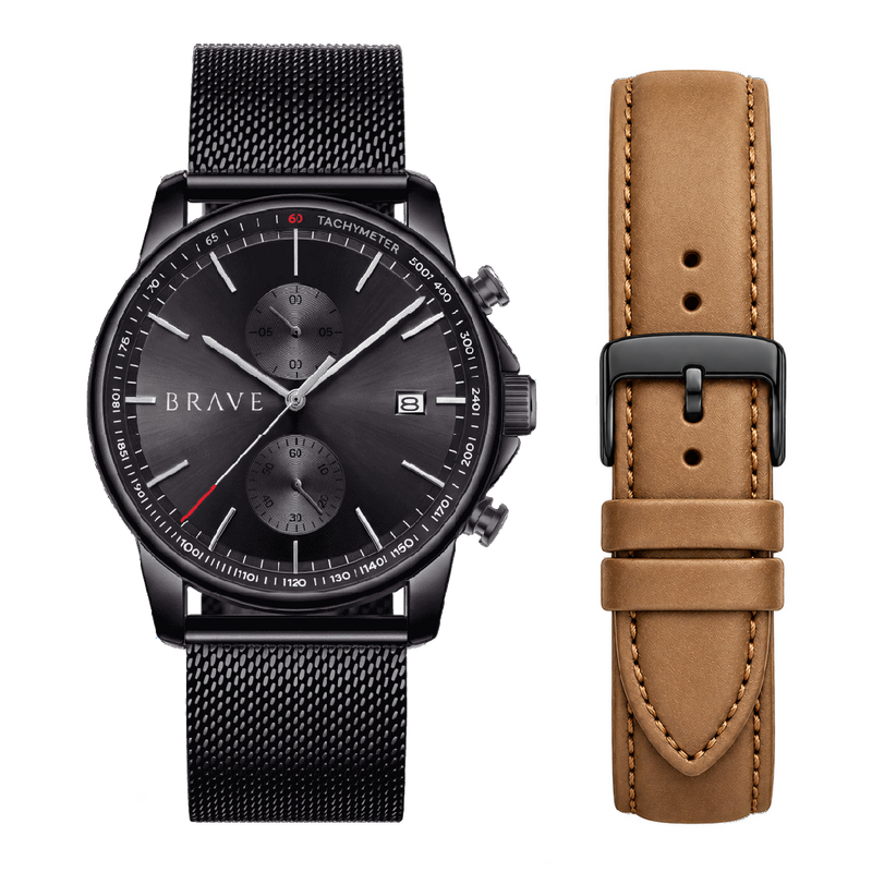 Montre BRAVE ~ Atlantis Black
